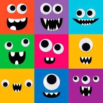 UPINS 300 Pcs Googly Wiggle Eyes for Crafting Fun