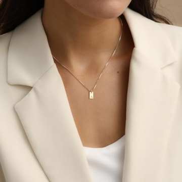 Personalized 14K Gold Initial Necklace for Women