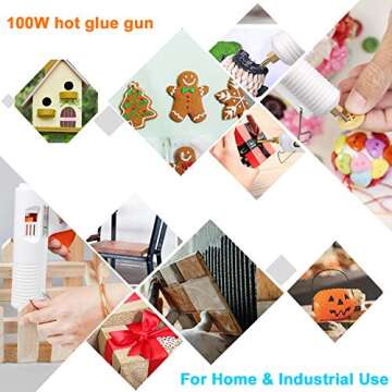 BSTPower 100W Hot Glue Gun for Crafting and Repairs