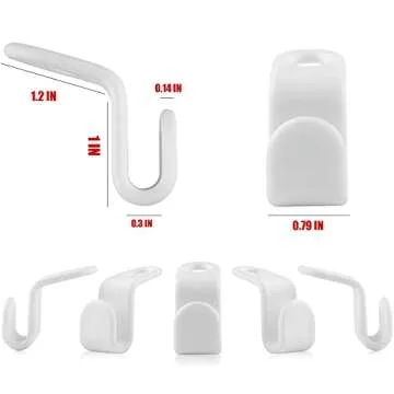 Clothes Hanger Connector Hooks,100PCS Hanger Extender Plastic Hangers Hook Cascading Hangers Space Saving Organizer for Heavy Duty Clothes Closet