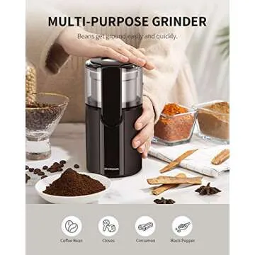Versatile SHARDOR Electric Coffee Grinder for Spices