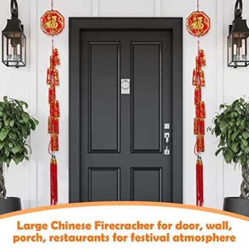 Stunning 63 Inch Firecracker Decor for Lunar New Year