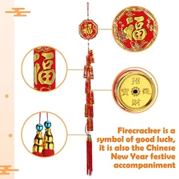 Stunning 63 Inch Firecracker Decor for Lunar New Year