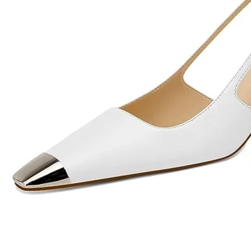 Stylish Slingback Square Toe Kitten Heels for Women