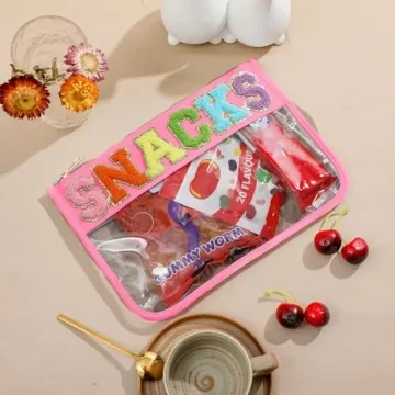 DYSHAYEN Clear Snack Bag for Toddler Travel and Storage