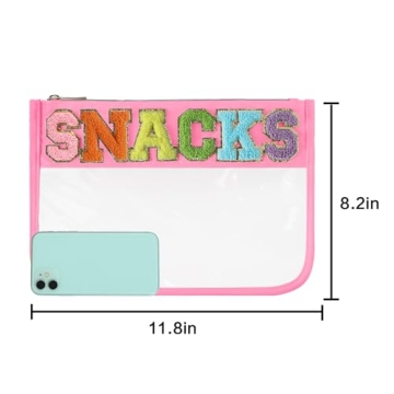 DYSHAYEN Clear Snack Bag for Toddler Travel and Storage