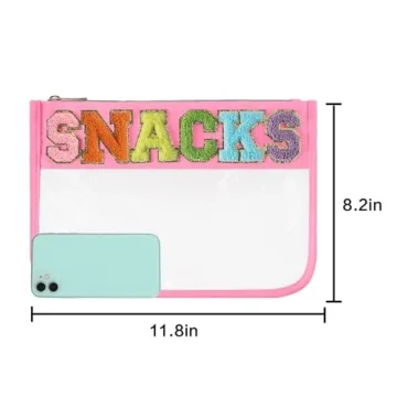 DYSHAYEN Clear Snack Bag for Toddler Travel and Storage