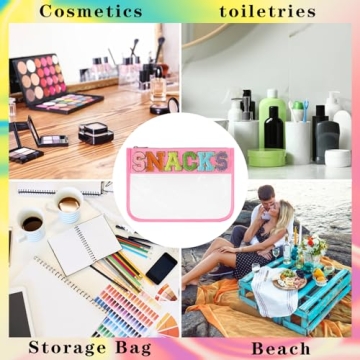 DYSHAYEN Clear Snack Bag for Toddler Travel and Storage