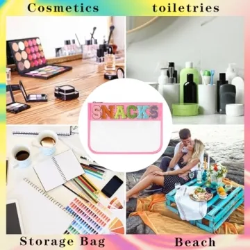 DYSHAYEN Clear Snack Bag for Toddler Travel and Storage