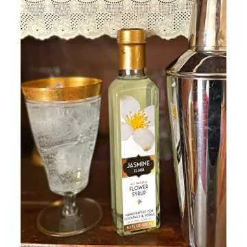 Floral Elixir Co. - All Natural FLOWER Syrup for Cocktails & Sodas, 8.5 oz (Jasmine)