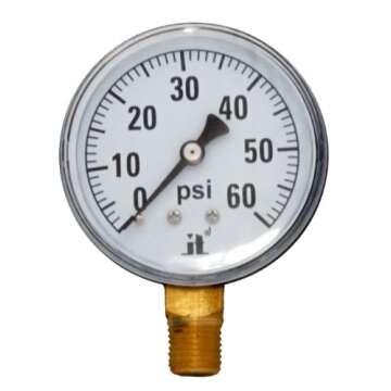 Explore the Zenport DPG60 Dry Air Pressure Gauge for Precise Readings, 60 PSI