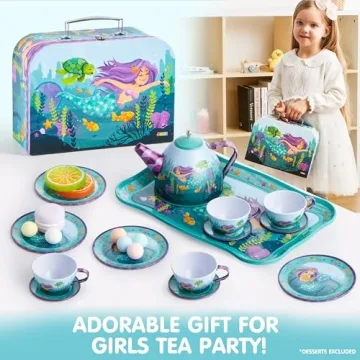 Enchanting JOYIN Mermaid Tea Set for Creative Play