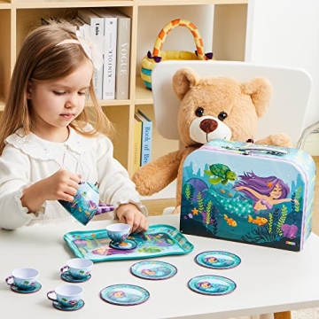 Enchanting JOYIN Mermaid Tea Set for Creative Play