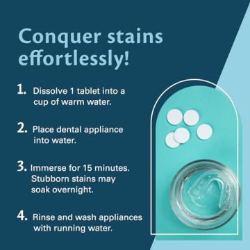 M3 Naturals Retainer Cleaner with Whitening Boost for Freshness