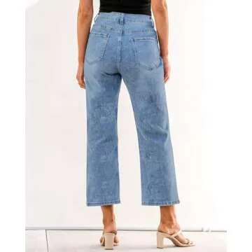 GRAPENT High Rise Straight Leg Jeans for Women Womens Trendy Clothes Going Out Pants Pantalones De M...