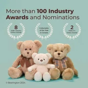 Bearington Collection Lil’ Domino Plush Cat Stuffed Animal, 8 Inch