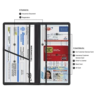 TOURSUIT Car Document Holder Organizer for Vehicle