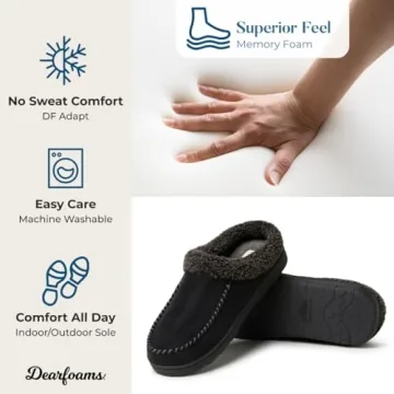 Breathable Memory Foam Clogs for Men - Black