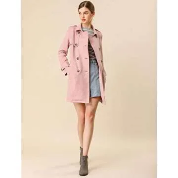 Allegra K Faux Suede Duster Coat for Stylish Women