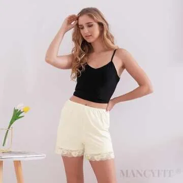 MANCYFIT Women’s Short Culotte Slip with Lace Trim