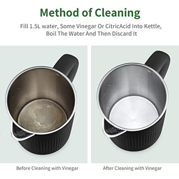 Stylish Electric Kettle with Stainless Steel Design