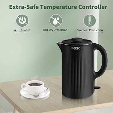 Stylish Electric Kettle with Stainless Steel Design