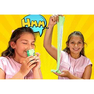 JA-RU Sweet Scented Cotton Candy Slime (1 Slime Toy) Cotton Putty Toys for Kids, Girls & Boys. Squis...