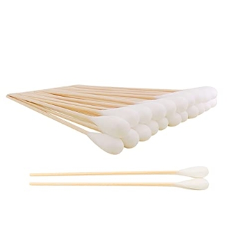 6 Inch Long Cotton Swabs,Large Cotton Buds with Bamboo Handle for Dogs, Specifically Designed for Do...