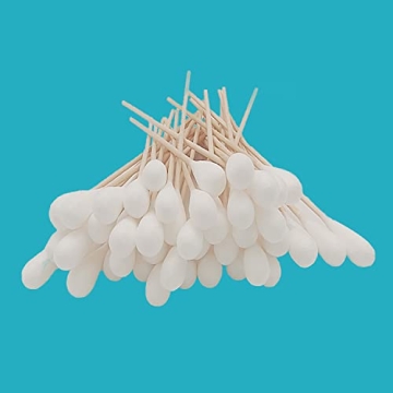 6 Inch Cotton Swabs for Dogs,100 Pack of Eco-Friendly Ear Cleaners