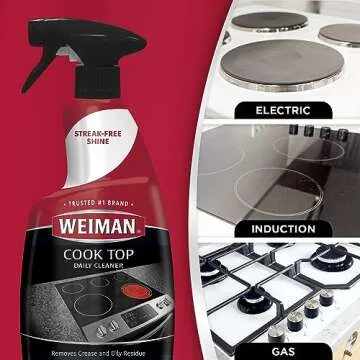 Weiman Cooktop Cleaner Non-Abrasive Streak Free 2 Pack