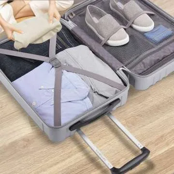 Samsonite Hardside Spinner Wheel Luggage, Silver, 2-Piece Set