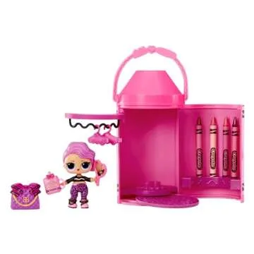 LOL Surprise Loves CRAYOLA Color Me Studio with Collectible Doll, Over 30+ Surprises, Paper Dresses & Accessories, Art Studio Packaging, Limited Edition Small Doll, Great Toy Gift for Kids Ages 3+