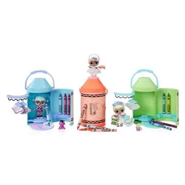 LOL Surprise Loves CRAYOLA Color Me Studio with Collectible Doll, Over 30+ Surprises, Paper Dresses & Accessories, Art Studio Packaging, Limited Edition Small Doll, Great Toy Gift for Kids Ages 3+