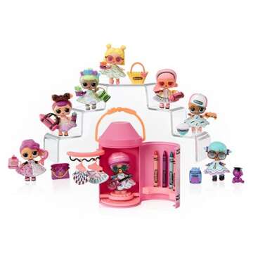LOL Surprise Loves CRAYOLA Color Me Studio with Collectible Doll, Over 30+ Surprises, Paper Dresses & Accessories, Art Studio Packaging, Limited Edition Small Doll, Great Toy Gift for Kids Ages 3+