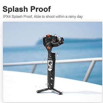 hohem iSteady Pro 4 3-Axis Gimbal Stabilizer for GoPro 13/12/11/10/9 8/7/6/5, for Osmo Action and Other Action Cameras,Support Bluetooth & Cable Control, IPX4 Splash Proof with Tripod
