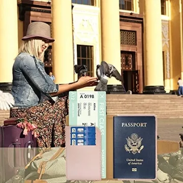 Stylish Teskyer Passport Holder with RFID Protection