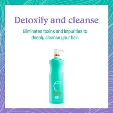 Malibu C Hard Water Wellness Shampoo - Hydrating, Sulfate-Free Hair Care for Hard Water - Removes Minerals and Buildup (33.8 oz)