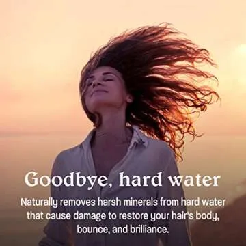 Malibu C Hard Water Wellness Shampoo - Hydrating, Sulfate-Free Hair Care for Hard Water - Removes Minerals and Buildup (33.8 oz)