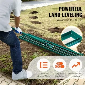 Lawn Leveling Rake, 48"x10" Level Lawn Tool, Heavy-Duty Lawn Leveler with 78" Steel Extended Handle, Yard Leveling Rake Suit for Garden, Golf Lawn, Farm