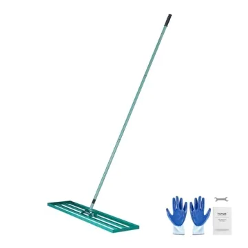 Lawn Leveling Rake, 48"x10" Level Lawn Tool, Heavy-Duty Lawn Leveler with 78" Steel Extended Handle, Yard Leveling Rake Suit for Garden, Golf Lawn, Farm
