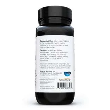 Smarter Nutrition Magnesium Complex - Chelated Mag Glycinate and Citrate, Malate, Hydroxide - Sleep & Stress Support with L-Theanine for Muscles, Nerves - Soy-Free - 60 Count - 30-Day Supply