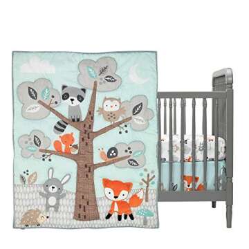 Bedtime Originals Woodland Friends 3-Piece Crib Bedding Set - Adorable & Eco-Friendly