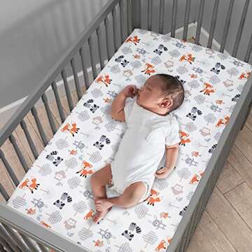 Woodland Friends Crib Bedding Set - Eco-Friendly & Adorable