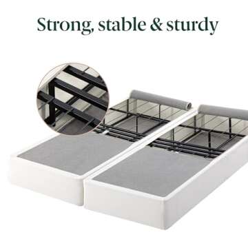 ZINUS No Assembly Metal Box Spring 9 Inch White