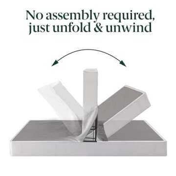 ZINUS No Assembly Metal Box Spring 9 Inch White