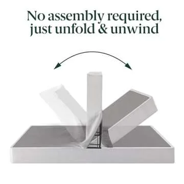 ZINUS No Assembly Metal Box Spring 9 Inch White