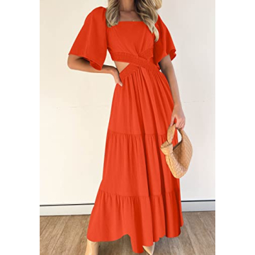 Stylish Summer Sundress with Flutter Sleeves