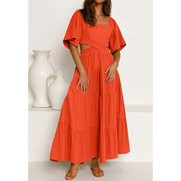 Stylish Summer Sundress with Flutter Sleeves