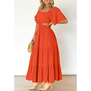 Stylish Summer Sundress with Flutter Sleeves
