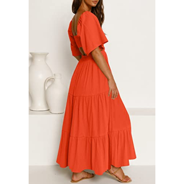 Stylish Summer Sundress with Flutter Sleeves